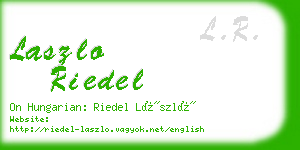 laszlo riedel business card